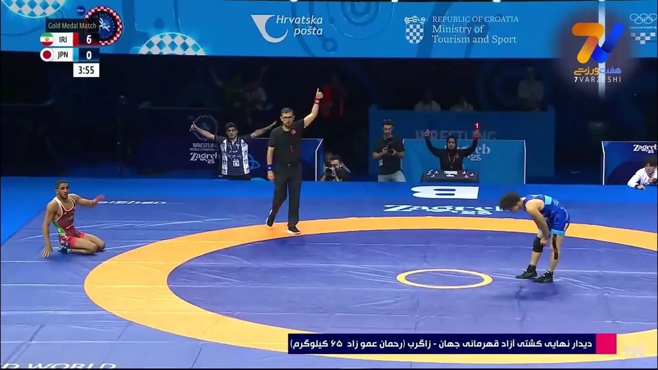 کشتی رحمان عموزاد فینال قهرمانی جهان را ببینید ی کامل