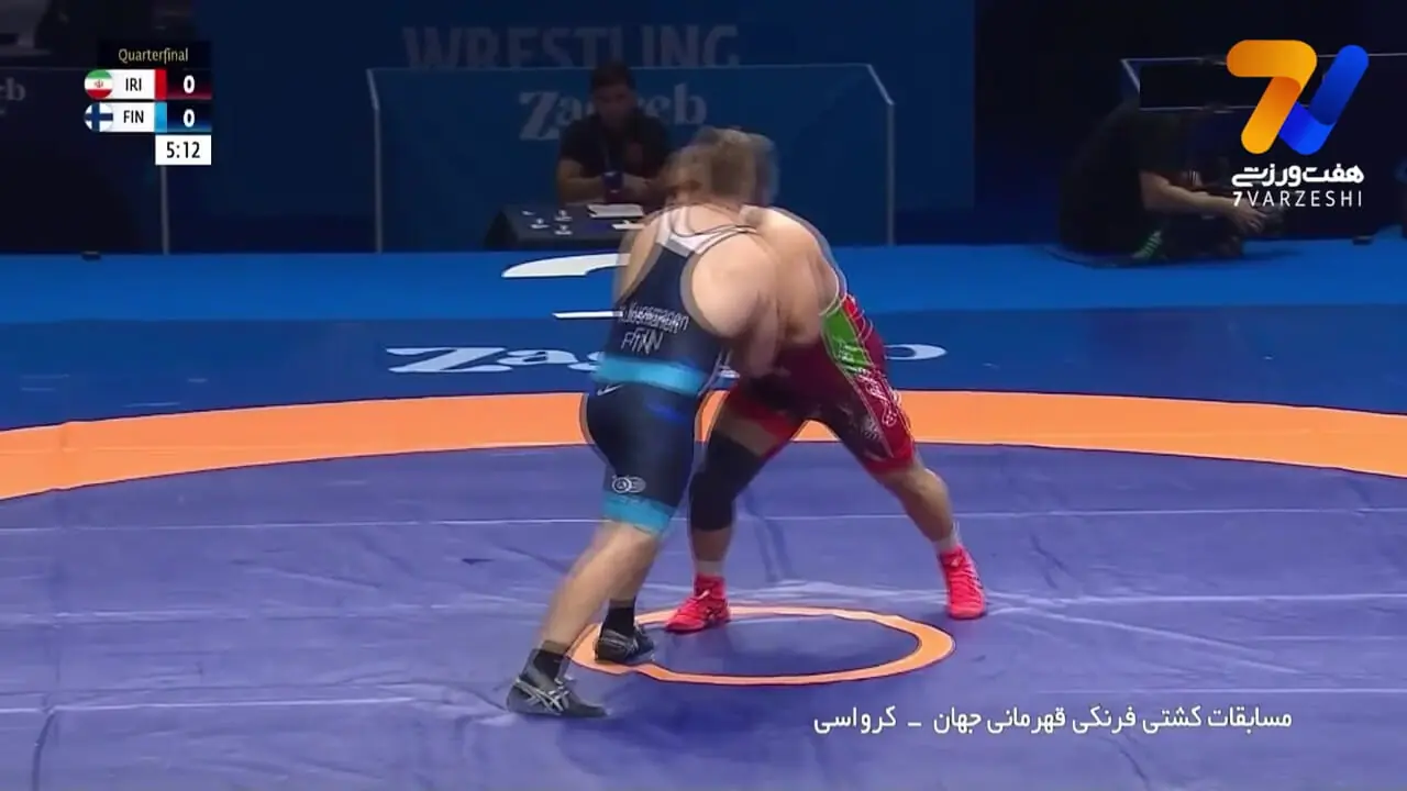 امین میرزازاده با ضربه فنی حریف راهی نیمه نهایی شد ی کامل کشتی