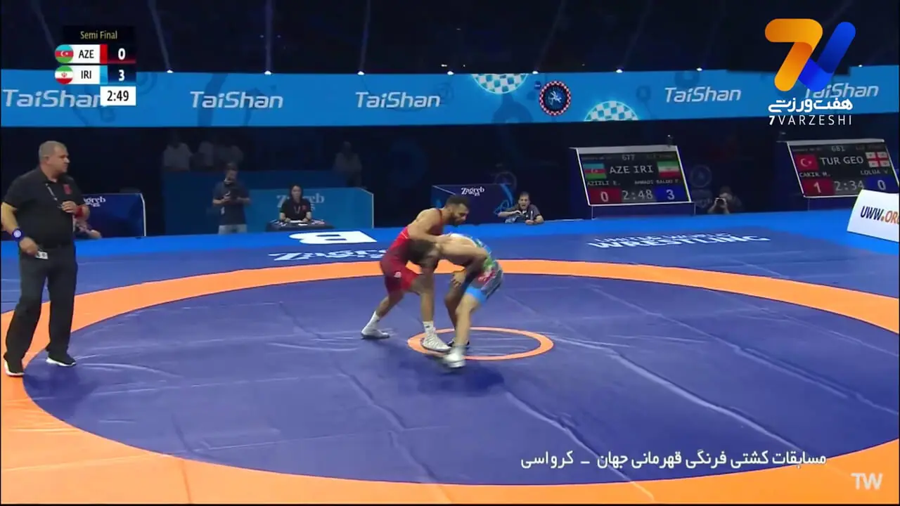 کشتی پیام احمدی مقابل الدانیز عزیزلی آذربایجانی در نیمه نهایی را ببینید ی کامل