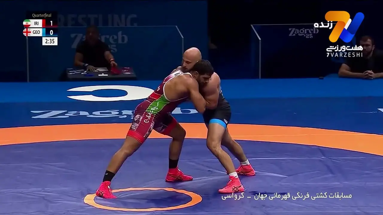 کشتی هادی ساروی مقابل گئورگی ملیا گرجستانی را ببینید ی کامل