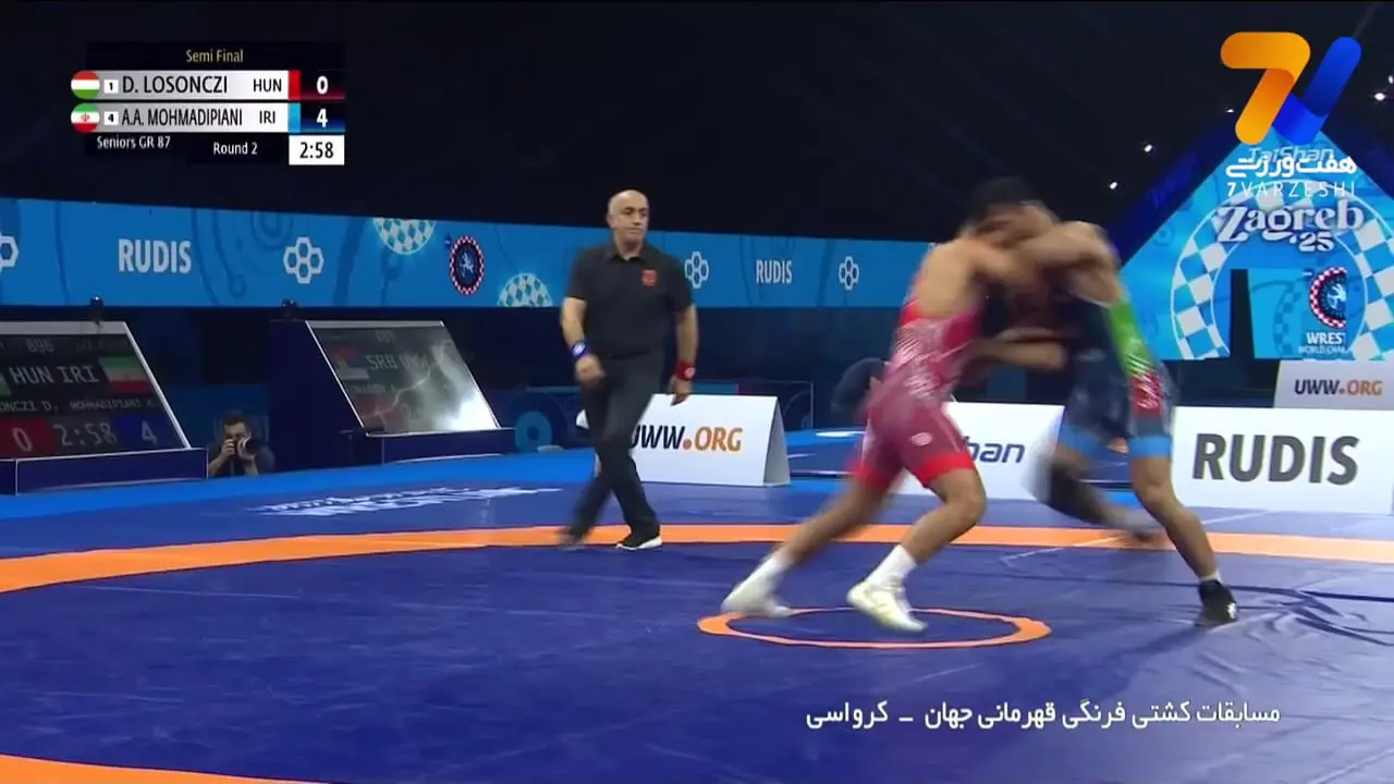 کشتی علیرضا مهمدی مقابل لوسنزی مجارستانی در نیمه نهایی را ببینید ی کامل