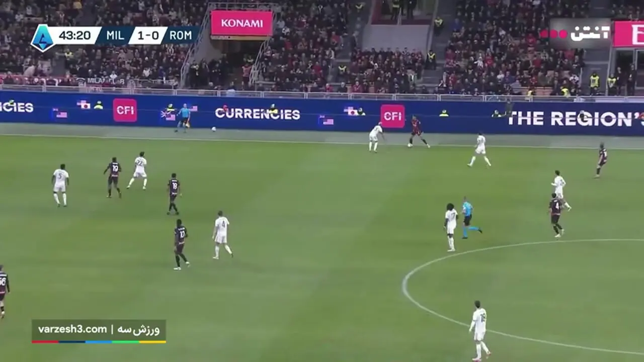 خلاصه بازی آث میلان مقابل آاس رم را ببینید