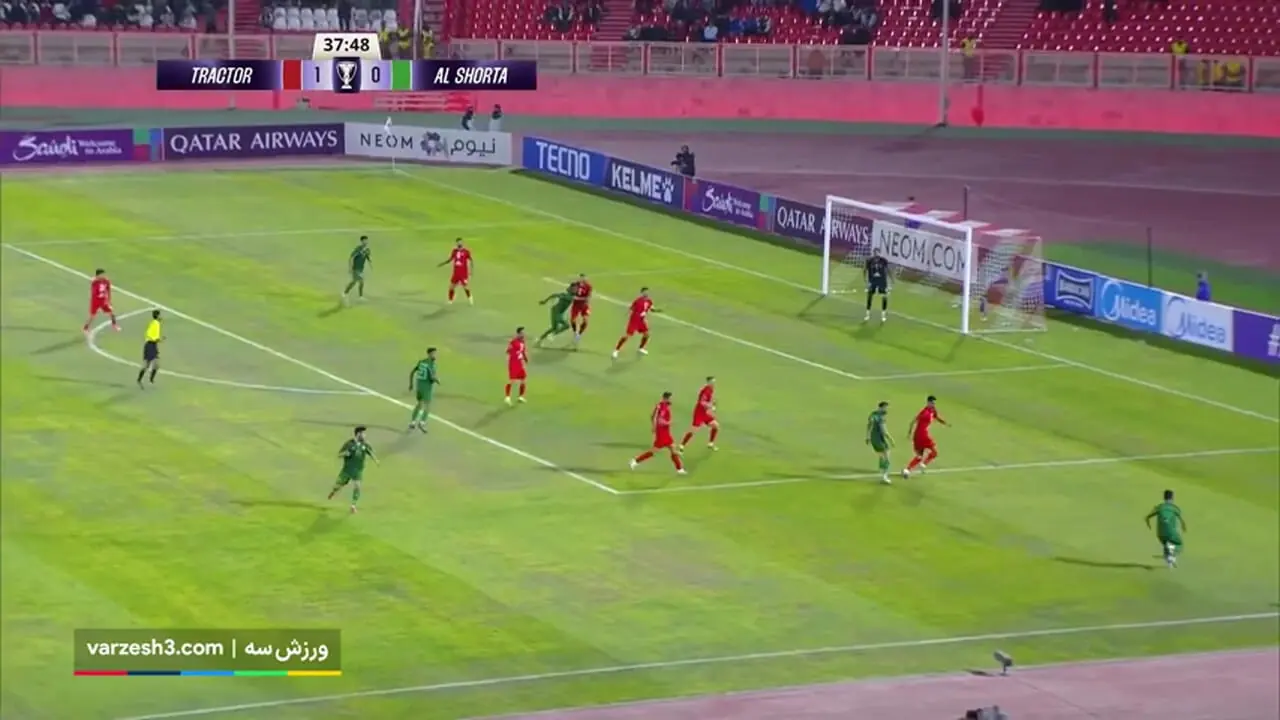 خلاصه بازی تراکتور مقابل الشرطه عراق را ببینید