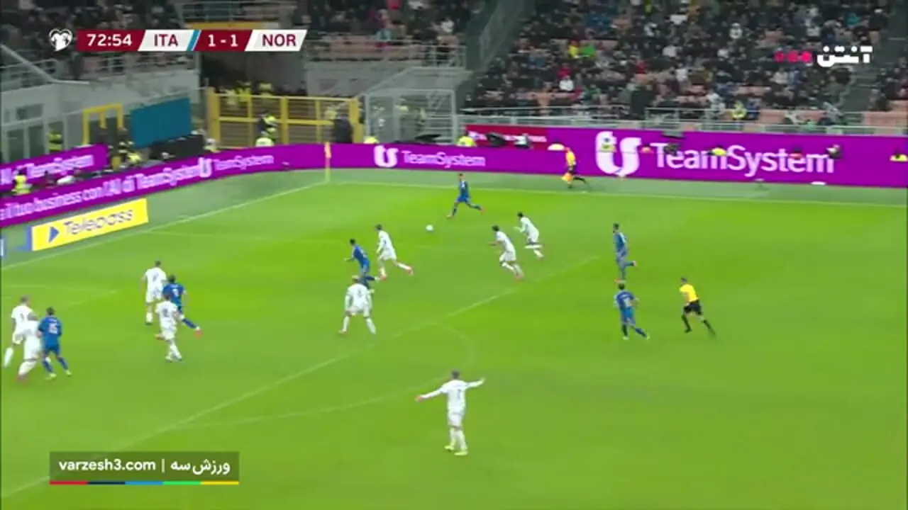 خلاصه بازی ایتالیا مقابل نروژ را ببینید