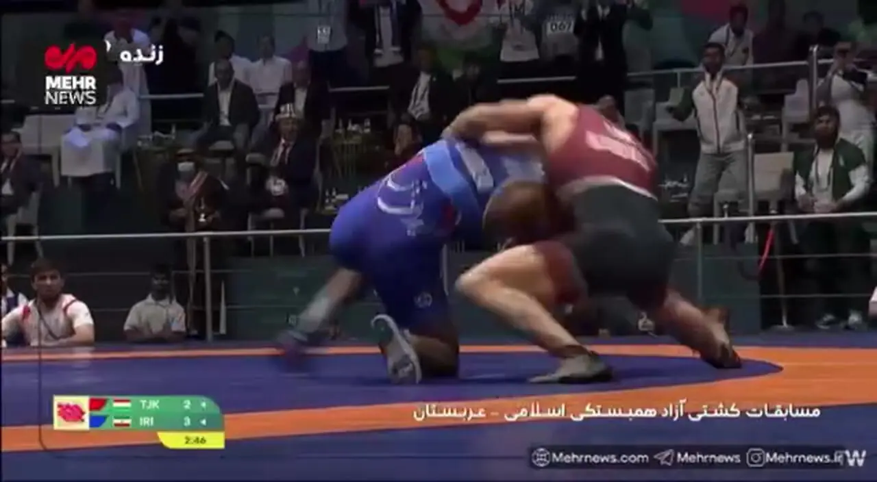 خلاصه کشتی رحمان عموزاد مقابل کودیف تاجیکستانی در فینال را ببینید