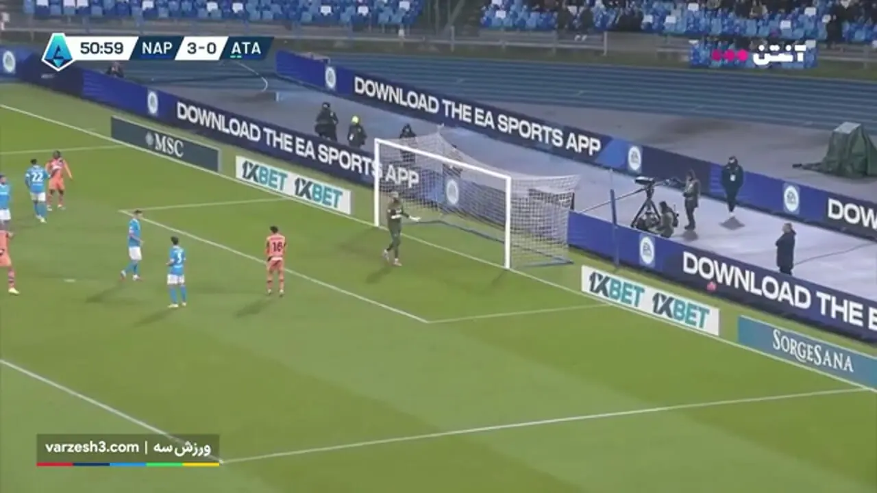 خلاصه بازی ناپولی مقابل آتالانتا را ببینید