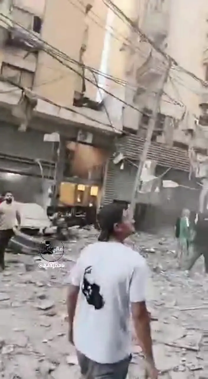 ویدئویی هولناک از حمله امروز اسرائیل به بیروت