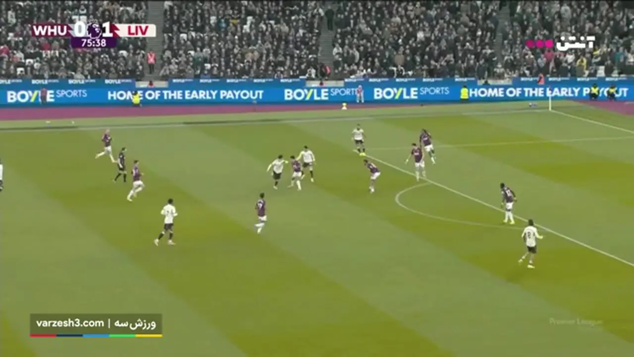 خلاصه بازی وستهم مقابل لیورپول را ببینید