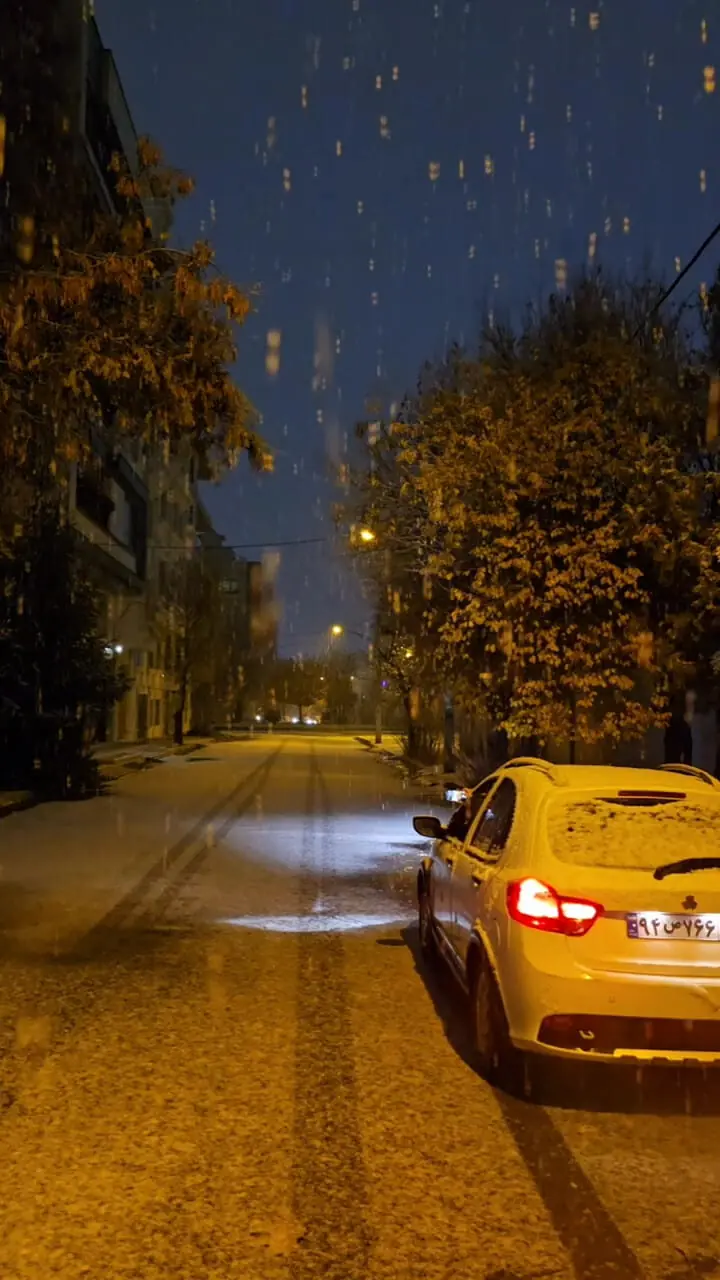 بارش سنگین برف در زنجان