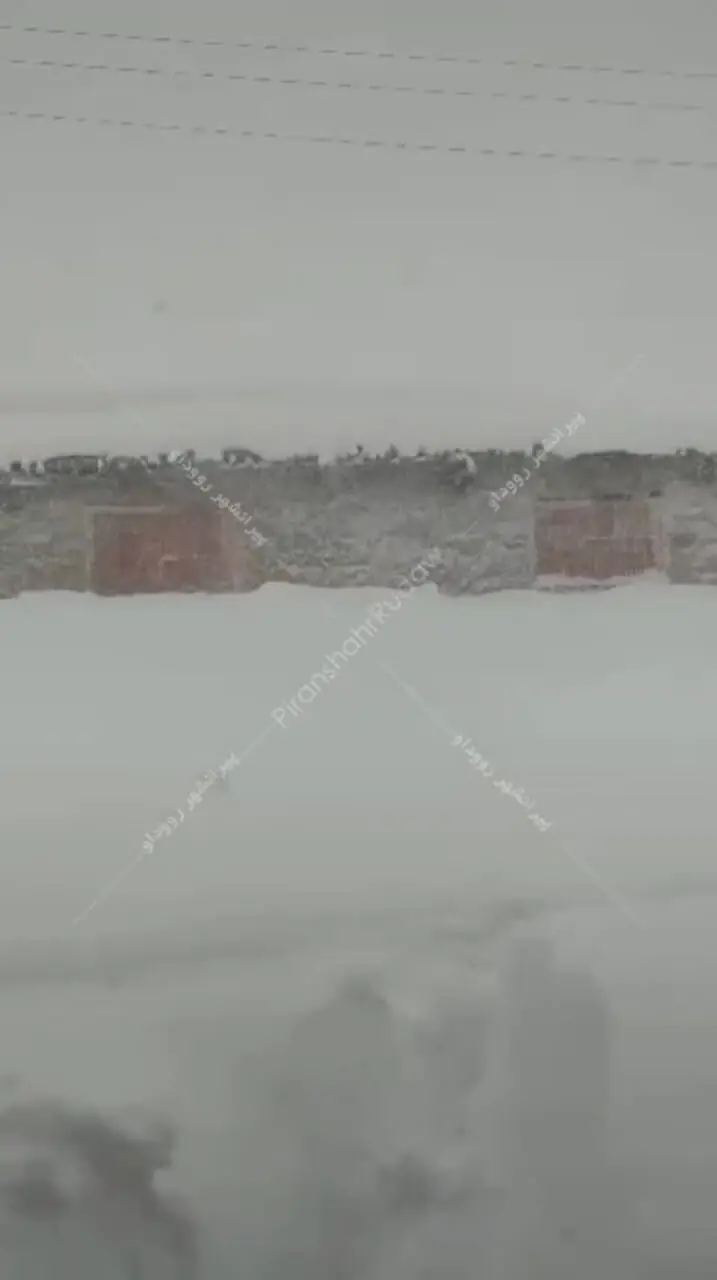 یکی از روستاهای مهاباد زیر برف دفن شد