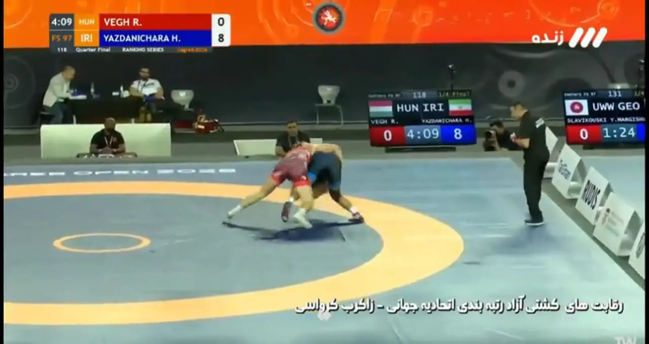 حسن یزدانی با شکست حریف مجارستانی به نیمه‌نهایی رفت