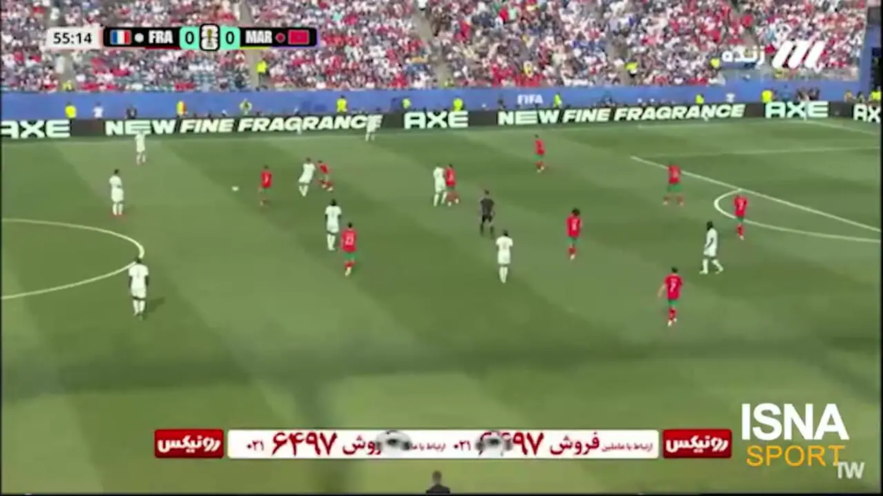 خلاصه بازی فرانسه مقابل مراکش را ببینید