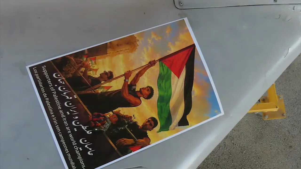 تصویر یامال بر روی پهپاد ایرانی
