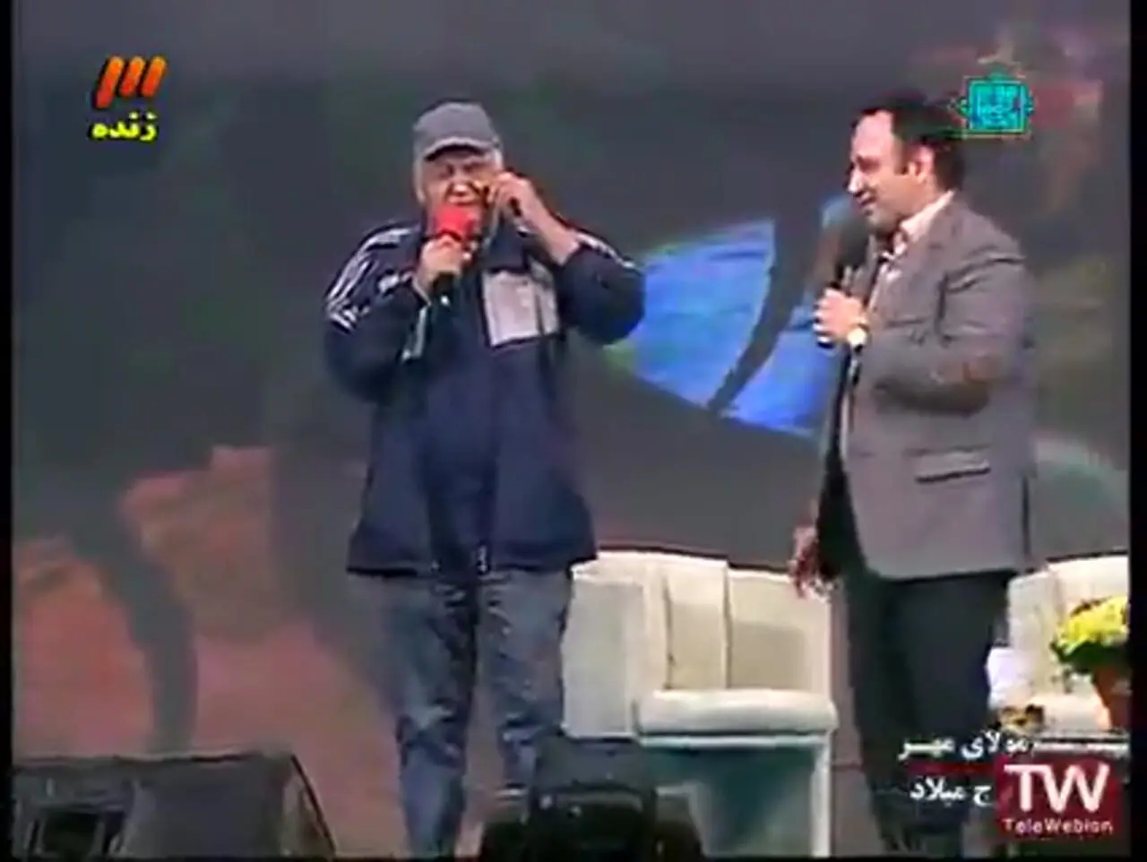 خاطره منشوری اکبر عبدی از سفر به عربستان روی آنتن زنده تلویزیون